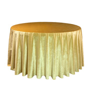 120 Inch Round Royal Velvet Tablecloth Gold