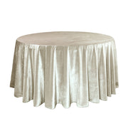 120 Inch Round Royal Velvet Tablecloth Ivory