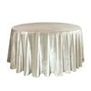 120 Inch Round Royal Velvet Tablecloth Ivory - Bridal Tablecloth