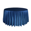 120 Inch Round Royal Velvet Tablecloth Navy Blue - Bridal Tablecloth