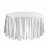 120 Inch Round Royal Velvet Tablecloth White - Bridal Tablecloth