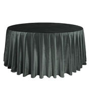 132 Inch Round Royal Velvet Tablecloth Black