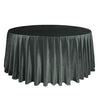 132 Inch Round Royal Velvet Tablecloth Black - Bridal Tablecloth