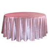 132 Inch Round Royal Velvet Tablecloth Dusty Rose - Bridal Tablecloth