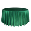 132 Inch Round Royal Velvet Tablecloth Emerald Green - Bridal Tablecloth