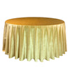 132 Inch Round Royal Velvet Tablecloth Gold - Bridal Tablecloth