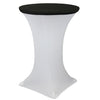 30 Inch Stretch Spandex Table Topper/Cap Black