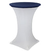 30 Inch Stretch Spandex Table Topper/Cap Navy Blue