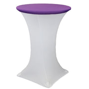 30 Inch Stretch Spandex Table Topper/Cap Purple