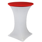 30 Inch Stretch Spandex Table Topper/Cap Red