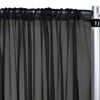 Voile Sheer Drape/Backdrop 10 ft x 116 Inches Black