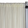 Voile Sheer Drape/Backdrop 14 ft x 116 Inches Ivory