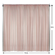 Voile Sheer Drape/Backdrop 12 ft x 116 Inches Blush