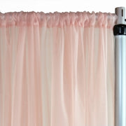 Voile Sheer Drape/Backdrop 8 ft x 116 Inches Blush