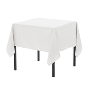 90 x 90 Inch Square Polyester Tablecloth White