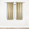 52 X 63 Inch Velvet Curtains with Grommets Beige - 2 Panels - Bridal Tablecloth