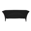 8 Ft Open Back Spandex Rectangular Table Cover Black