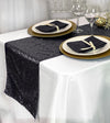 Glitz Sequin Table Runner Black