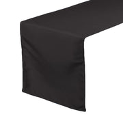 14 x 108 inch Polyester Table Runner Black
