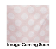 72 inch Square Satin Table Overlay Blush and White Polka Dots