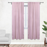 42 X 84 Inch Blackout Polyester Curtains with Rod Pocket Blush - 2 Panels - Bridal Tablecloth