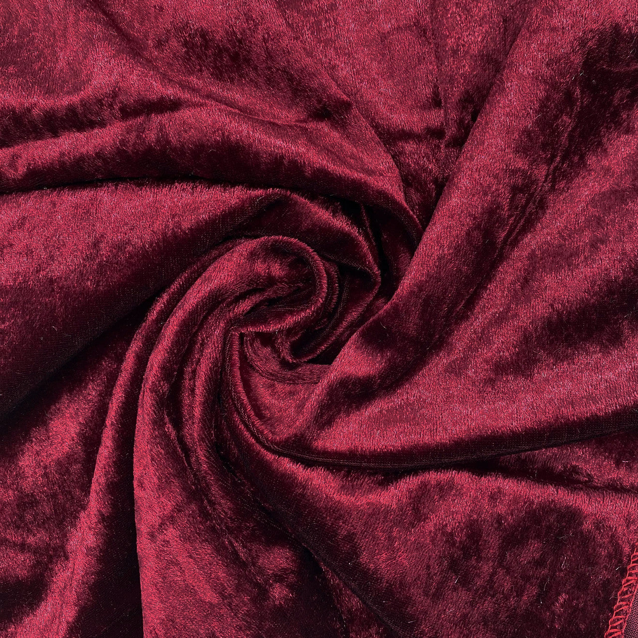 20 Inch Crushed Velvet Cloth Napkins Burgundy (Pack of 10)