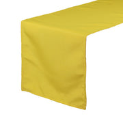 14 x 108 Inch Polyester Table Runner Canary Yellow - Bridal Tablecloth