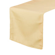 14 x 108 inch Polyester Table Runner Champagne