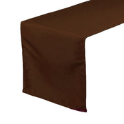 14 x 108 Inch Polyester Table Runner Chocolate Brown