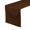 14 x 108 Inch Polyester Table Runner Chocolate Brown - Bridal Tablecloth