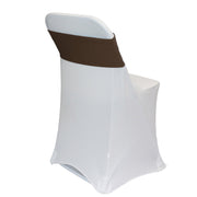 Stretch Spandex Chair Bands Chocolate Brown (Pack of 10)
