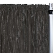 Crinkle Taffeta Drape/Backdrop 14 ft x 97 inches Black