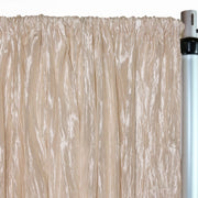 Crinkle Taffeta Drape/Backdrop 14 ft x 97 inches Champagne