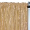 Crinkle Taffeta Drape/Backdrop 12 ft x 97 inches Gold