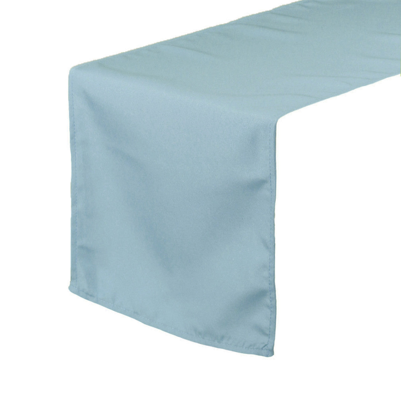 14 x 108 Inch Polyester Table Runner Dusty Blue | Bridal Tablecloths