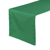 14 x 108 Inch Polyester Table Runner Emerald Green - Bridal Tablecloth