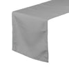 14 x 108 inch Polyester Table Runner Gray