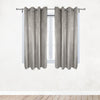 52 X 63 Inch Velvet Curtains with Grommets Gray - 2 Panels - Bridal Tablecloth