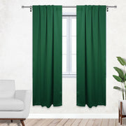 42 X 84 Inch Blackout Polyester Curtains with Rod Pocket Hunter Green - 2 Panels - Bridal Tablecloth