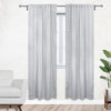 52 X 95 Inch Blackout Polyester Curtains with Rod Pocket Grayish White - 2 Panels - Bridal Tablecloth