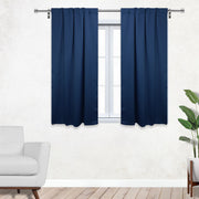 42 X 45 Inch Blackout Polyester Curtains with Rod Pocket Navy Blue - 2 Panels - Bridal Tablecloth