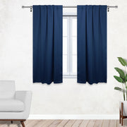 52 X 63 Inch Blackout Polyester Curtains with Rod Pocket Navy Blue - 2 Panels - Bridal Tablecloth