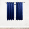 52 X 63 Inch Velvet Curtains with Grommets Navy Blue - 2 Panels - Bridal Tablecloth