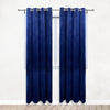 52 X 96 Inch Velvet Curtains with Grommets Navy Blue - 2 Panels - Bridal Tablecloth