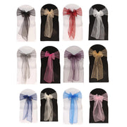 Organza Chair Sashes Colors Sample Pack
