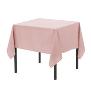 90 x 90 Inch Square Polyester Tablecloth Blush