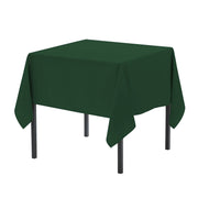 72 x 72 Inch Square Polyester Tablecloth Hunter Green