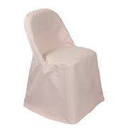 Polyester Folding Chair Cover Blush