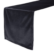 14 x 108 Inch Royal Velvet Table Runner Black