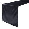 14 x 108 Inch Royal Velvet Table Runner Black - Bridal Tablecloth